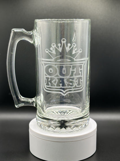 So Fresh and so Clean Clean- Outkast Unique Glass Stein for Music Lovers!