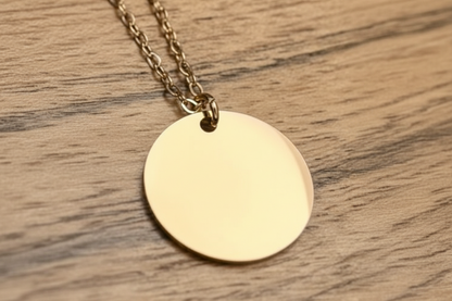 Disc Pendant Necklace