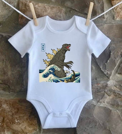 Godzilla King of the Monsters Baby Bodysuit- Vibrant Infant Bodysuit in 100% Cotton
