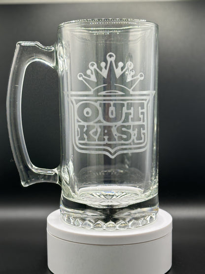 So Fresh and so Clean Clean- Outkast Unique Glass Stein for Music Lovers!
