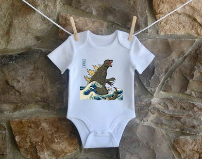 Godzilla King of the Monsters Baby Bodysuit- Vibrant Infant Bodysuit in 100% Cotton