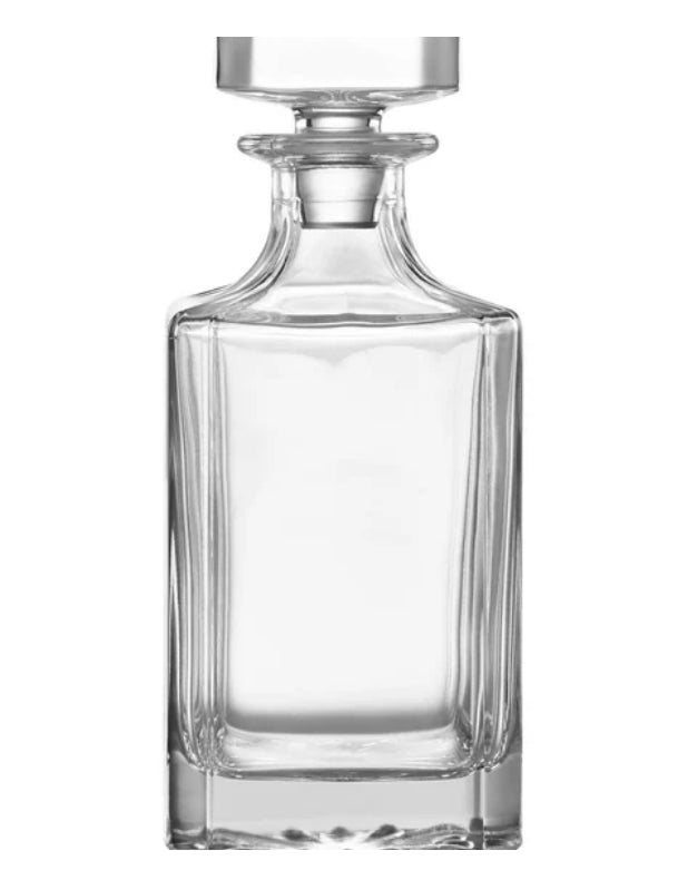 Custom Engraved Whiskey Decanter 750ML (Includes 2 Glass Whiskey Cups)