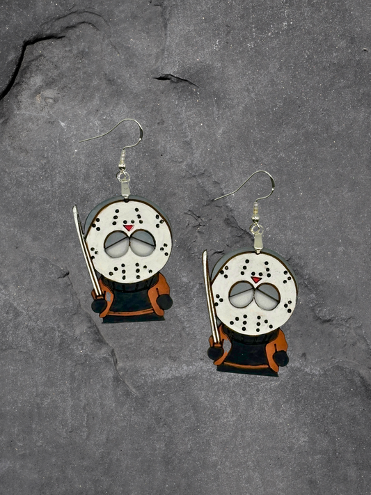 Hand Painted Halloween Character Earrings with Hypo-Allergenic Hooks