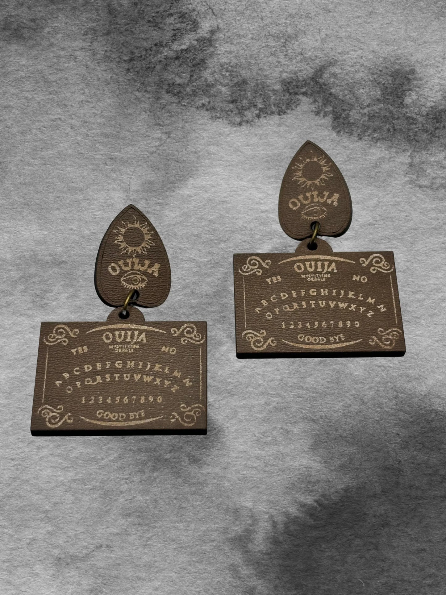 Channel the Other Side with these Spirit Board Earrings for Halloween