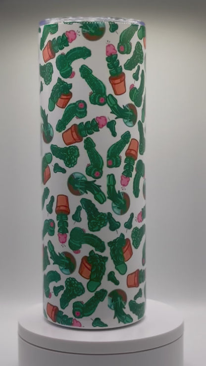 Cactus Plant Shaped 'Penis' Tumbler - A Playful and Stylish Addition to Your Drinkware Collection!