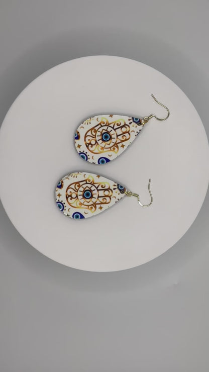 Bold and Beautiful Evil Eye Earrings- Ancient and Ubiquitous Energy.